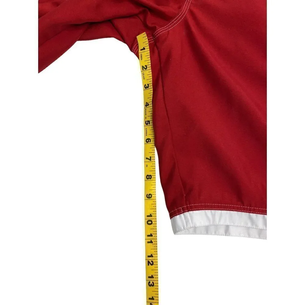 Hang Ten Men's Drawstring 5-pocket Quick-dry Boardshort Red XL